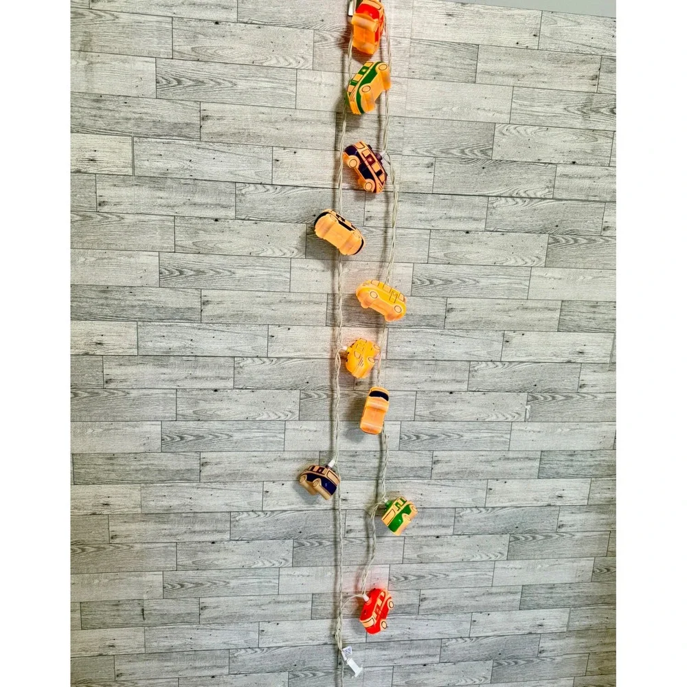 Multicolor Camper Novelty String Lights Transportation Vacation Room Decor 10ct